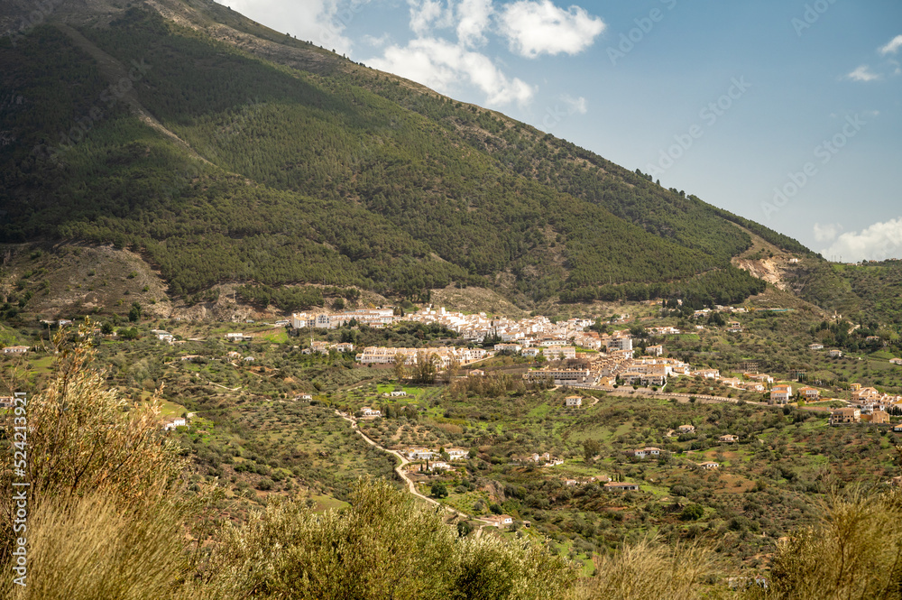 Obraz premium Spring time in Sierra de Tejeda mountains range near Malaga, Andalusia, Spain