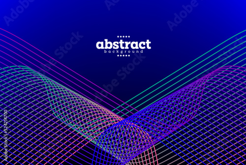 line wave with curve neon theme data comunication cyber space background for advertisement banner poster product label package design brochure template vector eps.