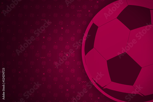 Football Match Abstract Background with Purple Color. Score broadcasting backdrop with empty space