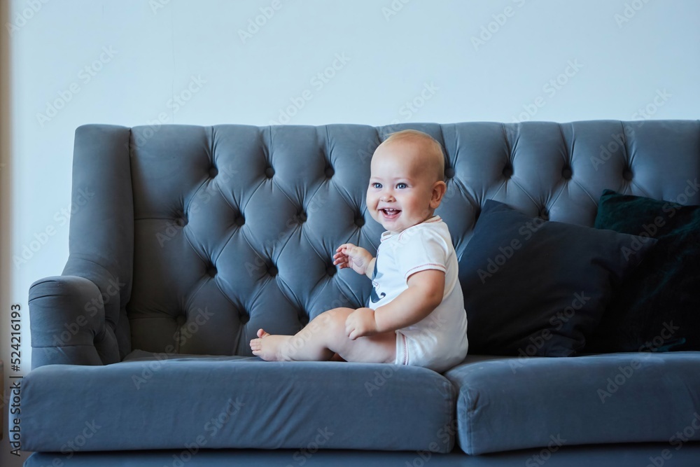 A small newborn baby boy. The concept of childhood A small newborn baby boy. The concept of childhood