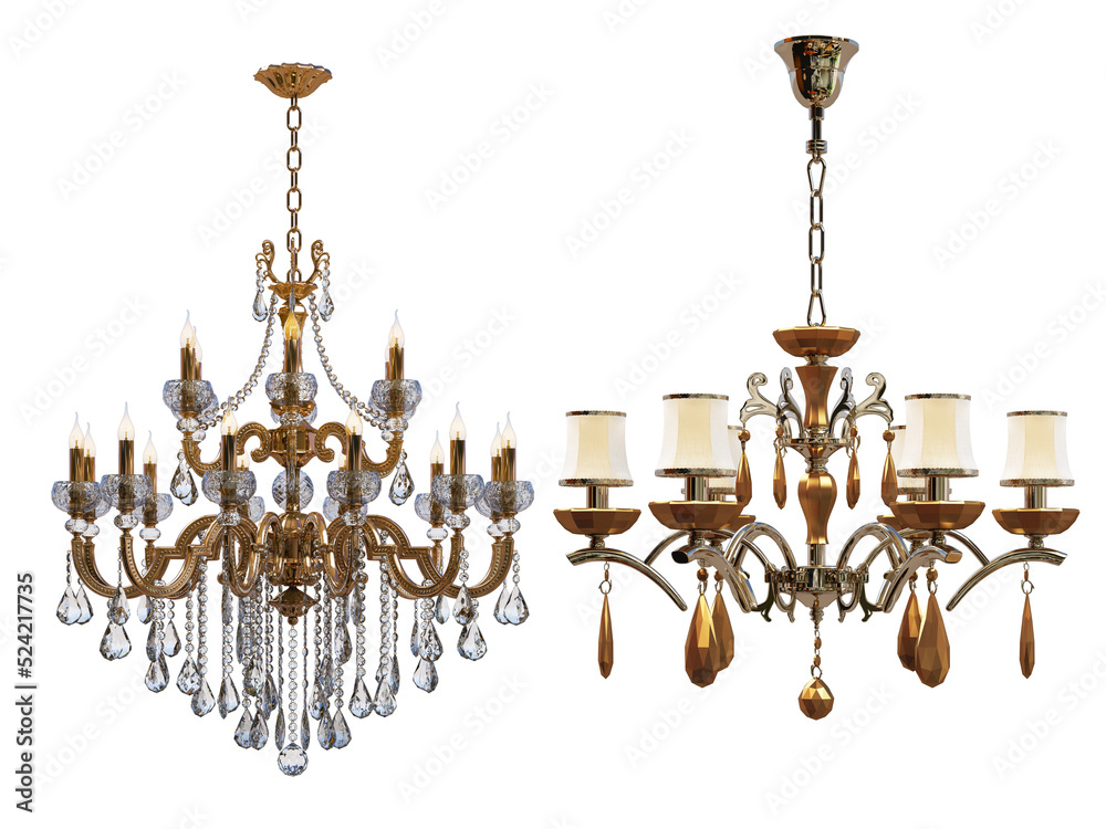 Chandelier on transparent background Chandelier on transparent background