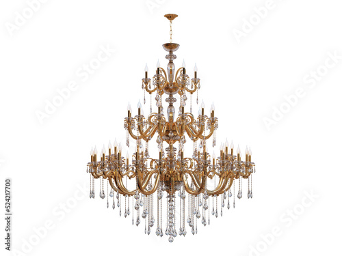 Foto Chandelier on transparent background