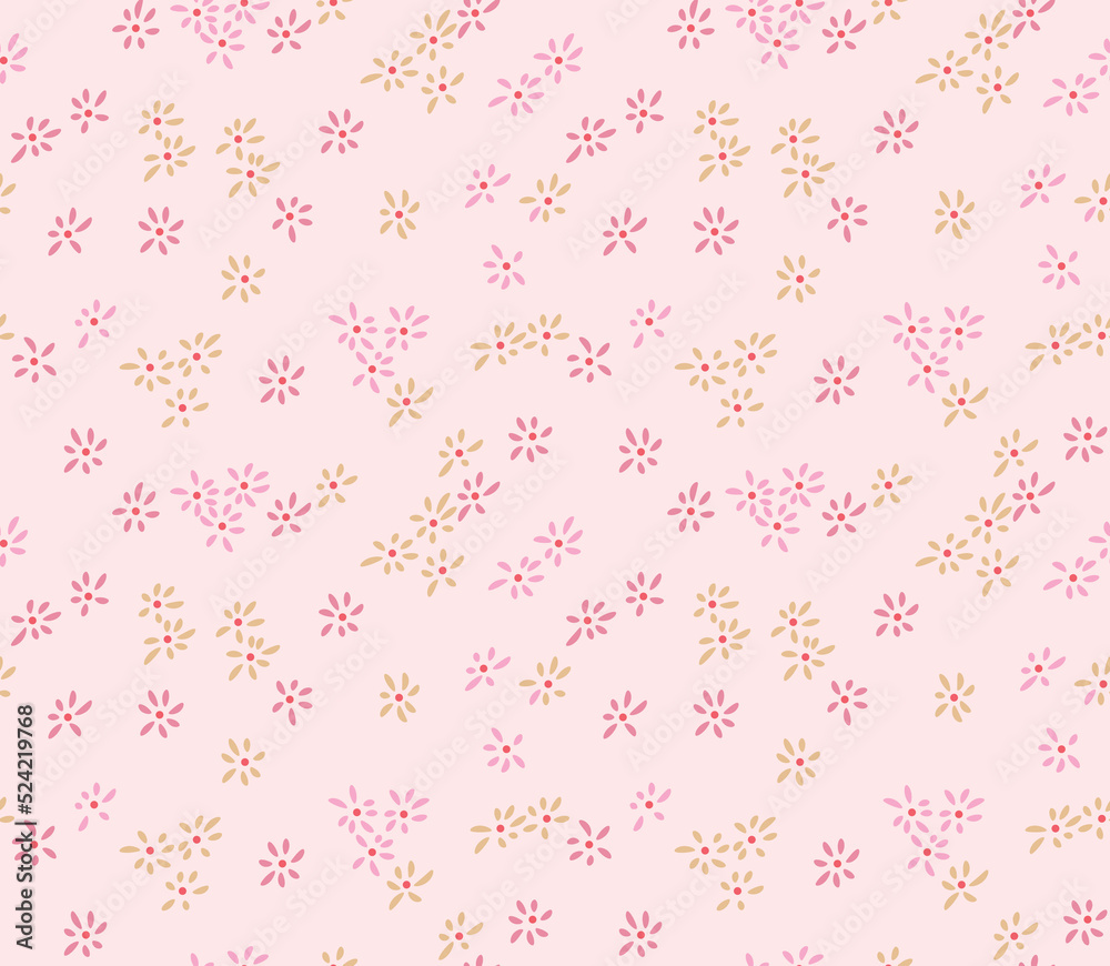 Japanese Pretty Flower Fall Vector Seamless Pattern Japanese Pretty Flower Fall Vector Seamless Pattern