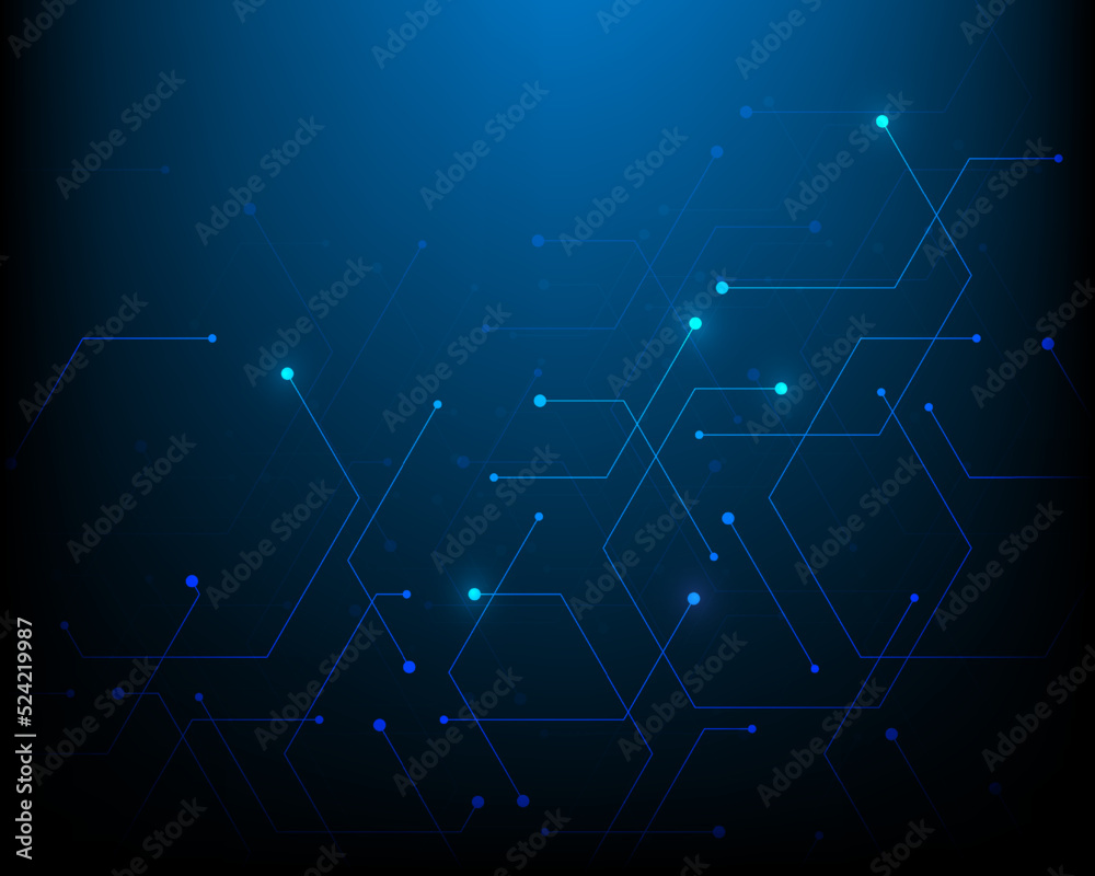 abstract lines and dots digital data connection technology background and big data concept abstract lines and dots digital data connection technology background and big data concept