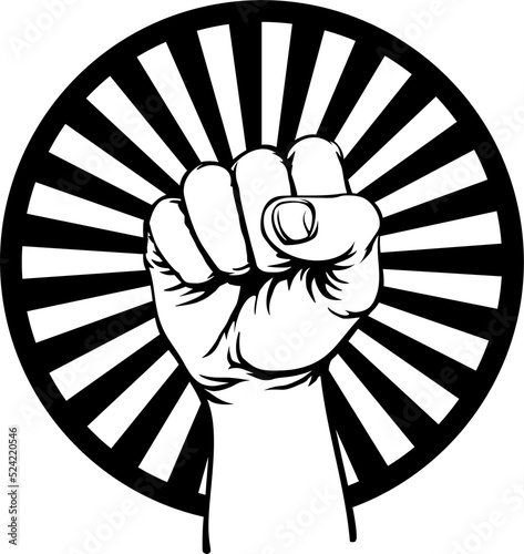 Retro Revolution Hand Fist ...