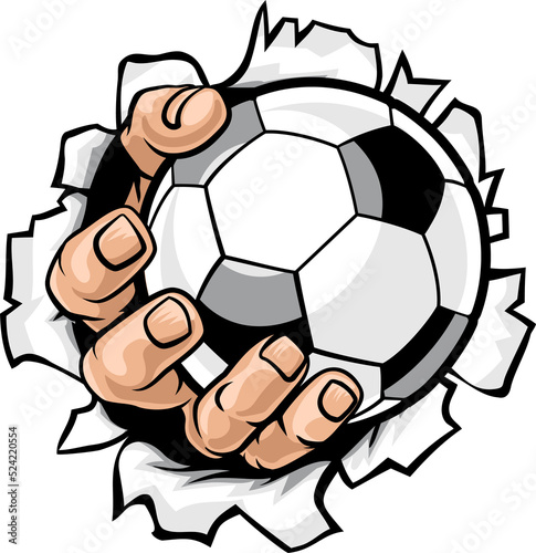 Soccer Ball Hand Tearing Ba...