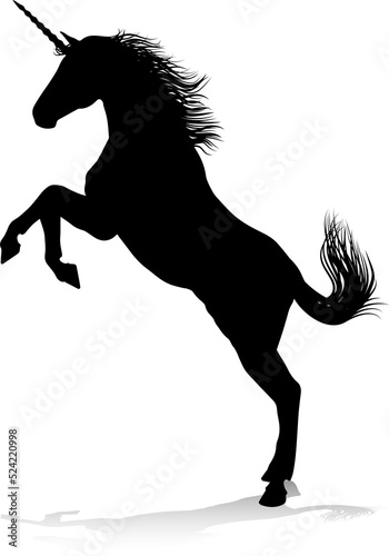 Unicorn Silhouette Horned H...