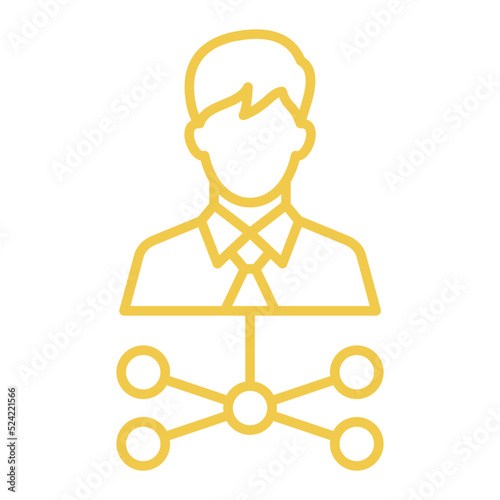 Affiliate Marketing Multicolor Line Icon