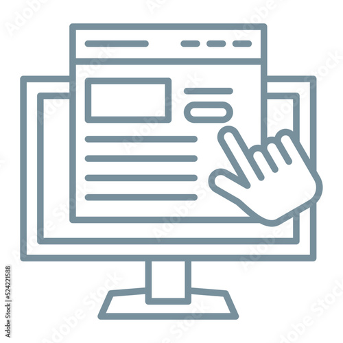 Subscription Multicolor Line Icon