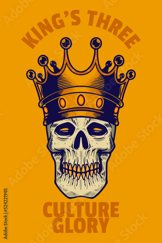 skull head wear crown card ...