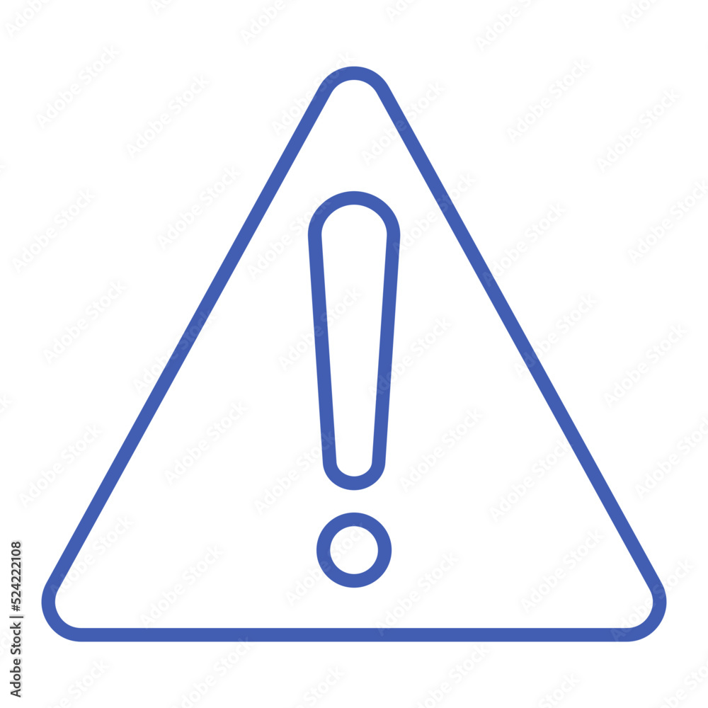 Warning Multicolor Line Icon Warning Multicolor Line Icon