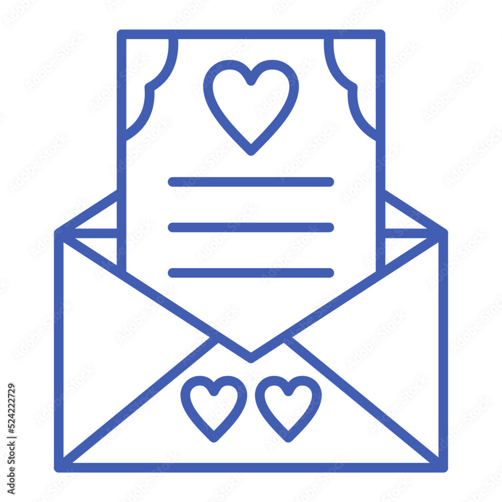 Wedding Invitation Multicolor Line Icon Wedding Invitation Multicolor Line Icon