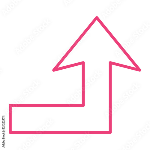 Turn up Multicolor Line Icon
