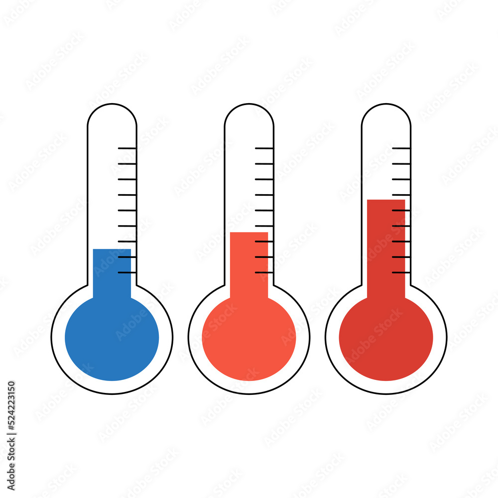 Vector icon of thermometer on mercury.
Vector icon of thermometer on mercury.