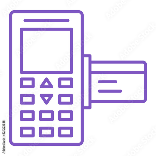 Post Terminal Multicolor Line Icon