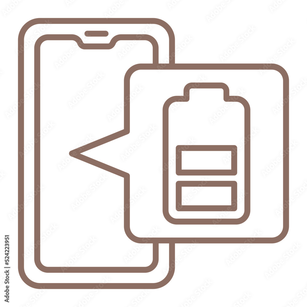 Battery Multicolor Line Icon Battery Multicolor Line Icon