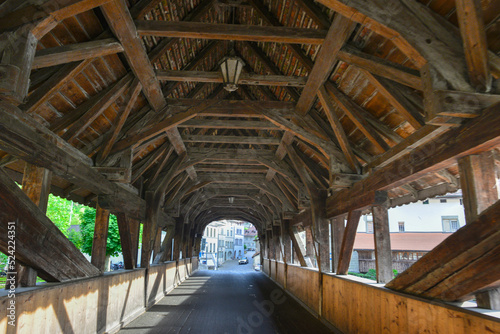  Bernbrücke in Freiburg (Fribourg) in der Schweiz