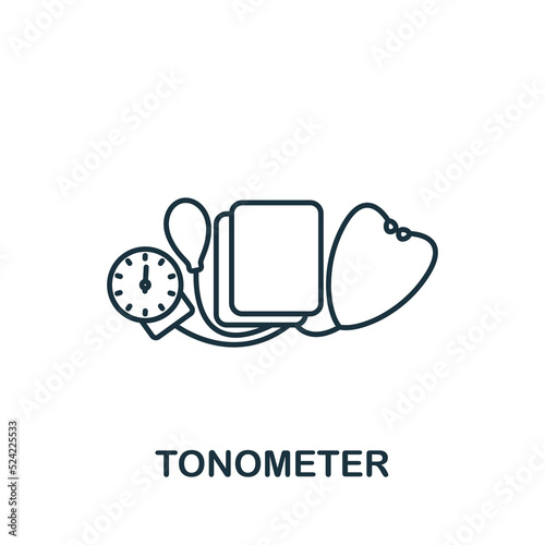 Tonometer icon. Line simple Measuring icon for templates, web design and infographics
