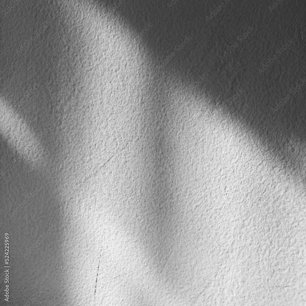 Obraz premium Black shadows on the concrete wall, abstract shadow.