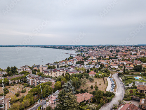 Italy, August 2022: panoramic view of Desenzano del Garda in the province of Brescia Lombardy photo