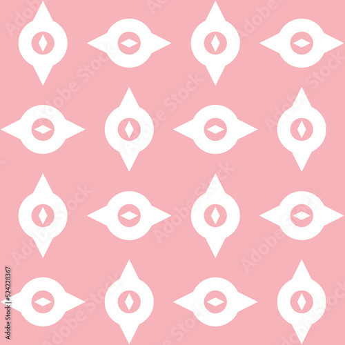 Pink white seamless pattern for textile design, art background for design eps