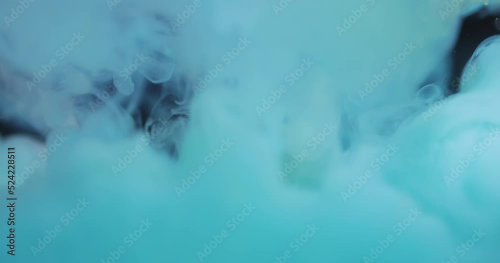 Blue color ink drop in water. Slow Movement background liquid and smoke dynamic blend Blue color ink drop in water. Slow Movement background liquid and smoke dynamic blend