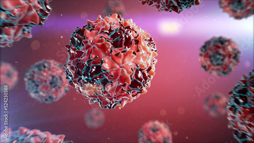 Poliovirus, illustration photo