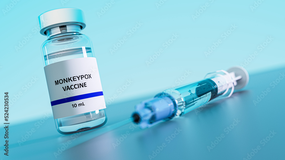 Monkeypox vaccine, illustration Monkeypox vaccine, illustration