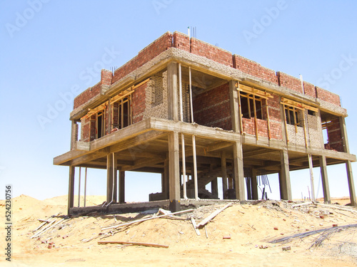 Construction Photo, shot is selective focus with shallow depth of field. Photo taken at Cairo Egypt on 13 May 2010 photo