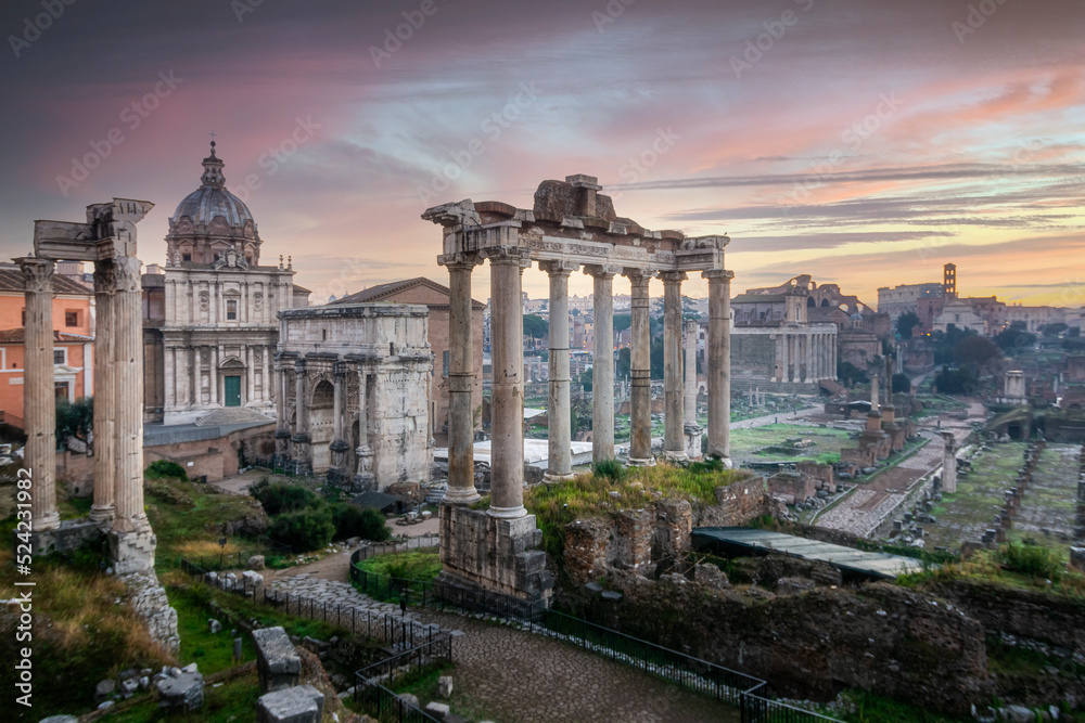 Roman Forum archaeological touristic destination unesco world heritage