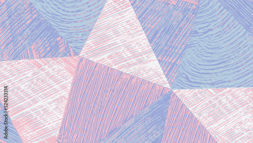 Hand drawn calming triangle pattern, geometric abstraction