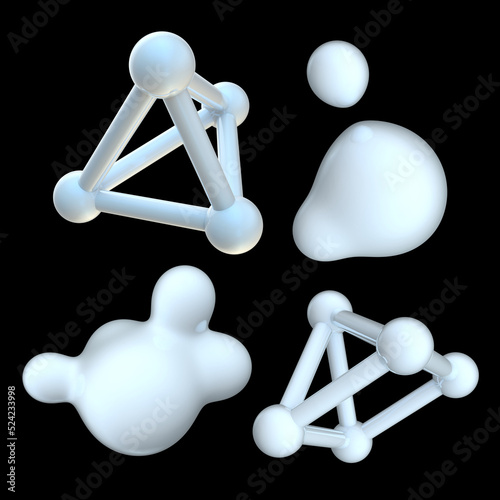 3d render of molecule