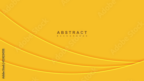 Abstract Yellow Gradient Background with Diagonal Dynamic Wave
