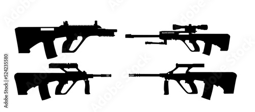 Aug Rifle - Gun Vector - Assault Rifle