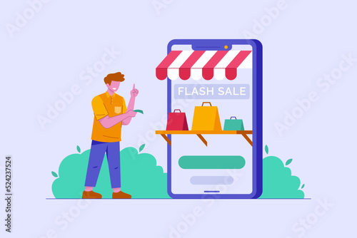 a person shopping online by eCommerce