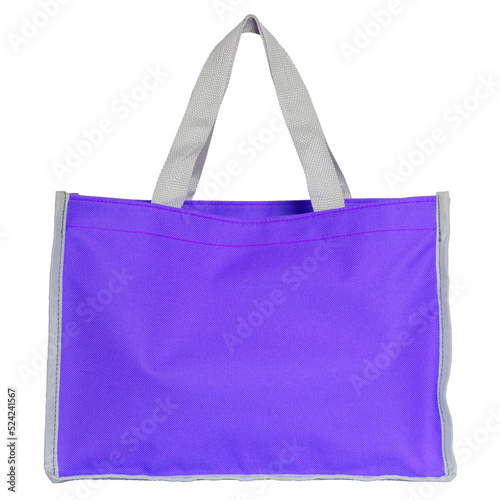 blue shopping bag isolated with clipping path for mockup