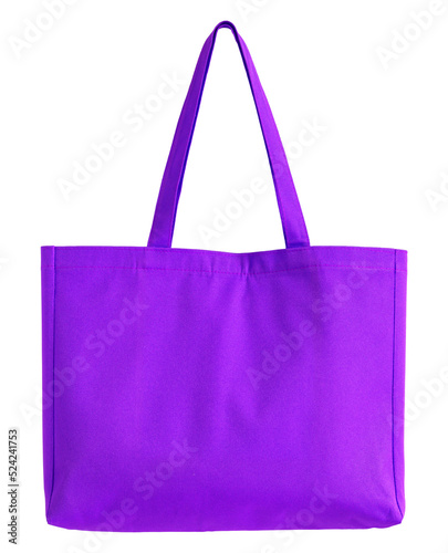 blue fabric bag isolated with clipping path for mockup