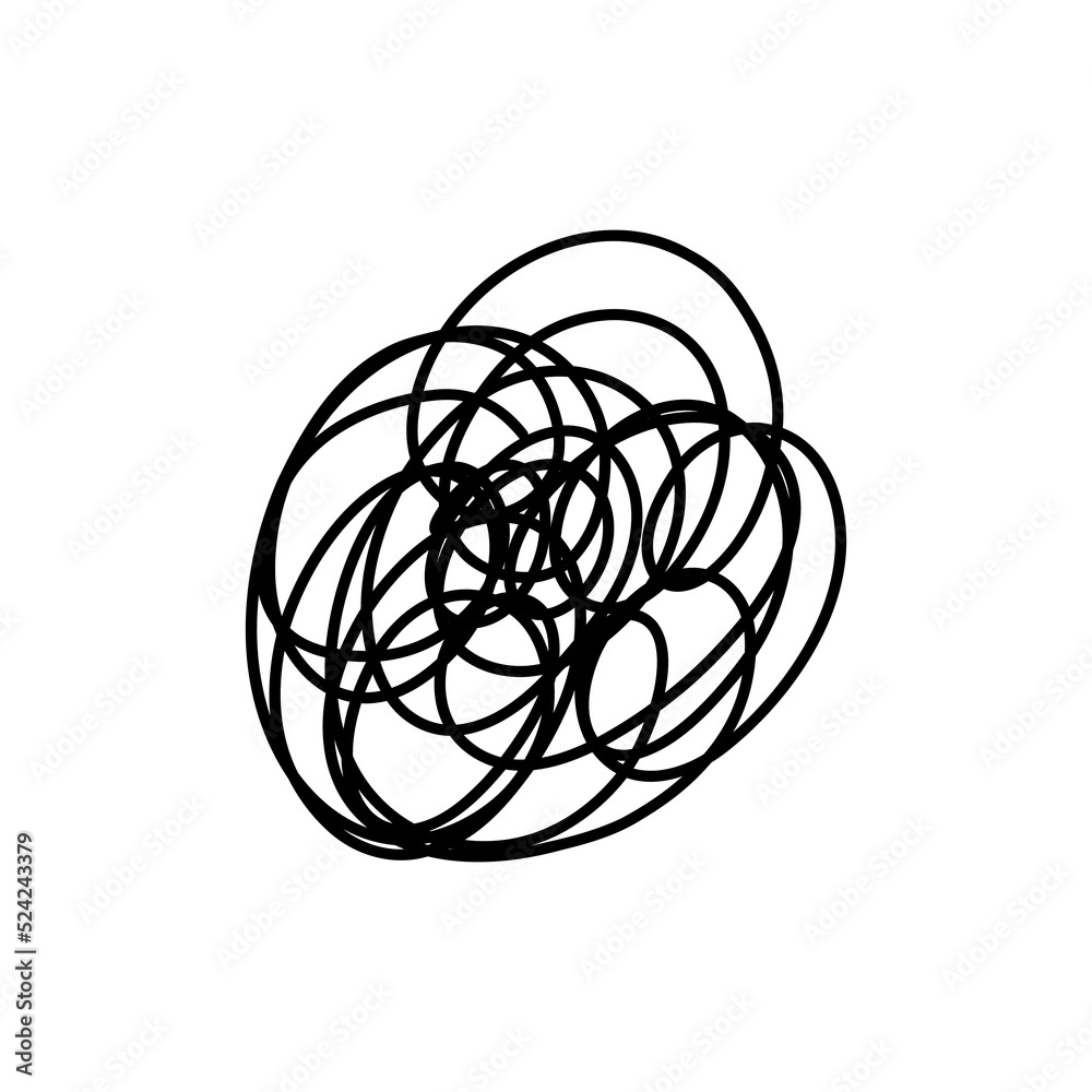Complex line. Complicated way. Messy ball concept. Loading idea vector process. Complex line. Complicated way. Messy ball concept. Loading idea vector process.