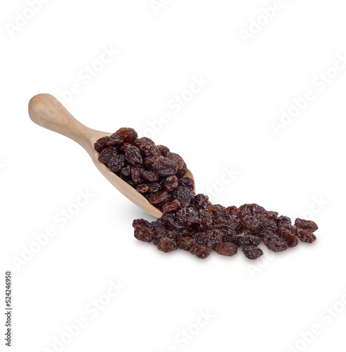 Obraz na plátně Dried raisins isolated on transparent background (.PNG)