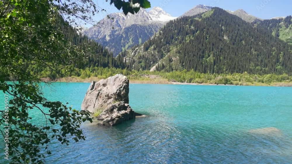 Iccik lake in Kazakhstan's mountains, Almaty region.
Iccik lake in Kazakhstan's mountains, Almaty region.