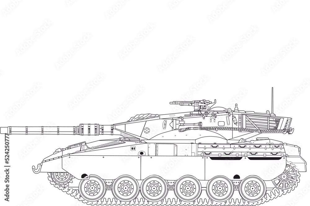 Israeli Merkava Mk 1 Main Battle Tank