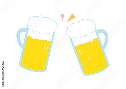 ビールで乾杯
