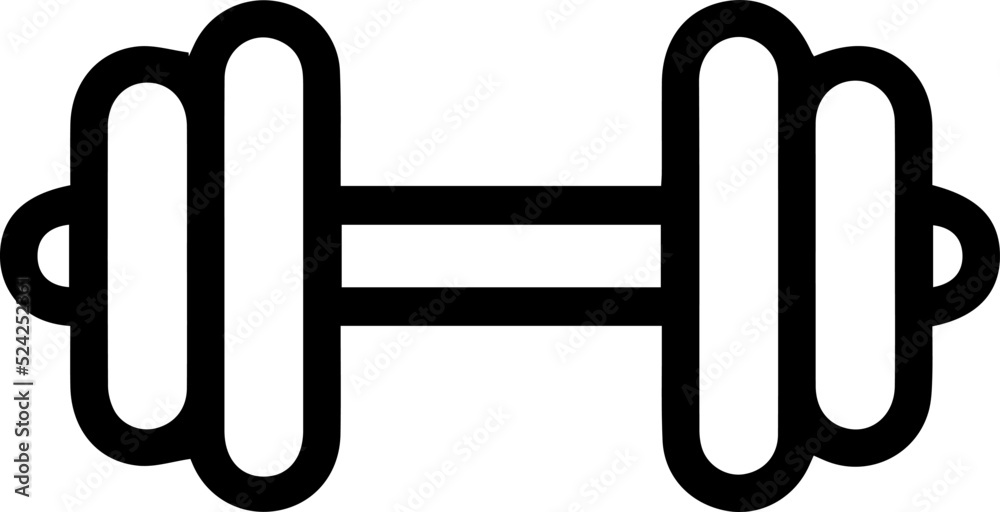 Dumbbell and Barbell line. Simple vector modern icon design illustration. Dumbbell and Barbell line. Simple vector modern icon design illustration.