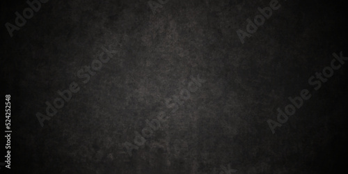 Dark Black stone concrete grunge texture background anthracite panorama. Panorama dark grey black slate background or texture. 