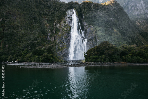 Lady Bowen Falls  Milford Sound  New Zealand