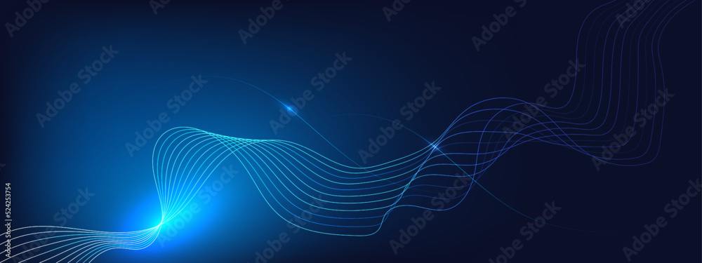 Abstract blue background with flowing lines. Dynamic waves. vector illustration. Abstract blue background with flowing lines. Dynamic waves. vector illustration.