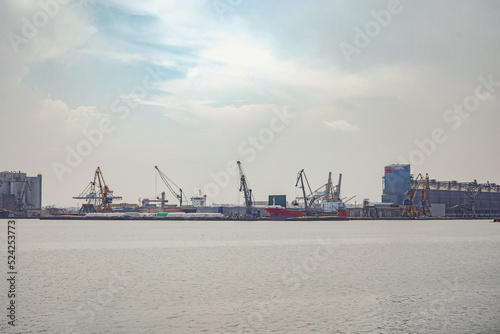 Port of Constanta in the summer of 2022. photo during the day. photo