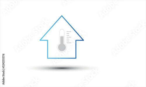 casa, climatizzazione, termometro, temperatura