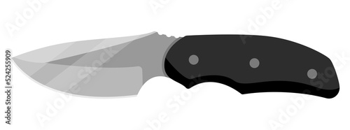 Jackknife knife. Cute jackknife knife isolated on white background. Vector illustration