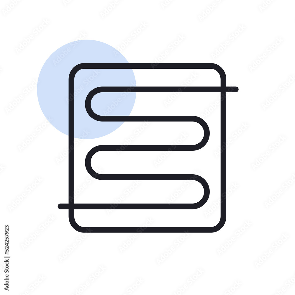 Warm floor vector icon, electric warm floor Warm floor vector icon, electric warm floor